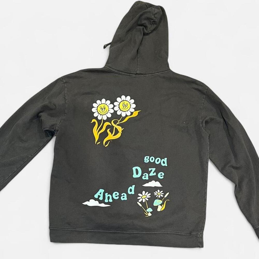 Gray Graphic Hoodie